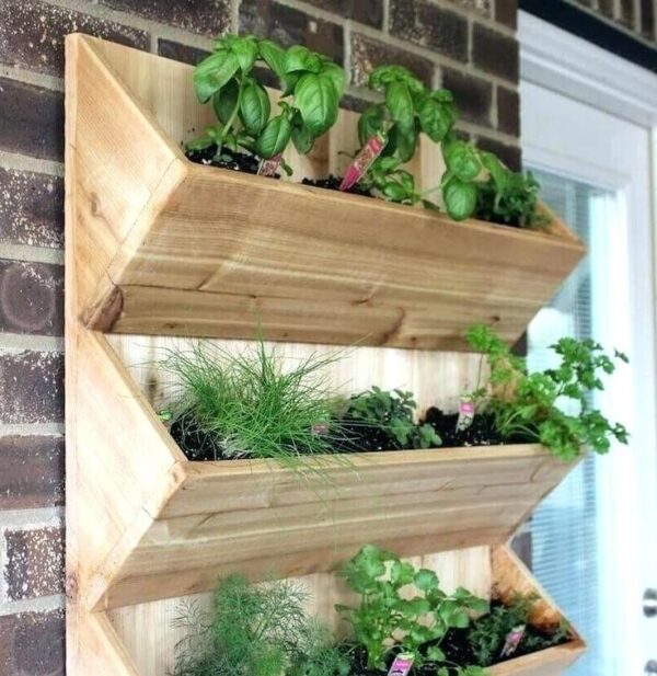 Wooden Outdoor Wall Planters - Wood Dad