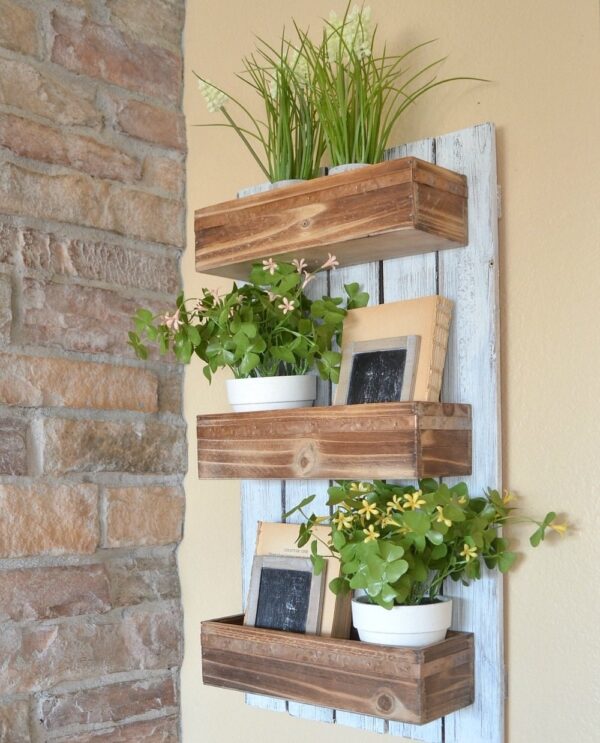 Wooden Outdoor Wall Planters Wood Dad