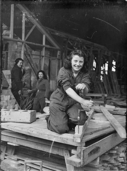 old woodworker photo woman