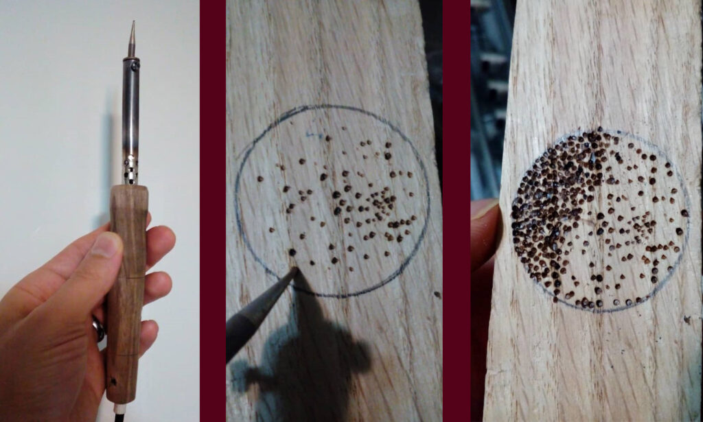 Stippling Wood With Soldering Iron